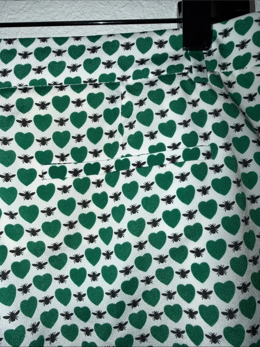J. Crew Green Heart Print Women's Shorts
